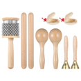 thumbnail image 2 of Juego de 9 instrumentos musicales de percusión Timcorr manual de madera kit de música educativa, 2 of 6