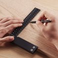 Precision Square 8inch Guaranteed T Speed Measurements Ruler for