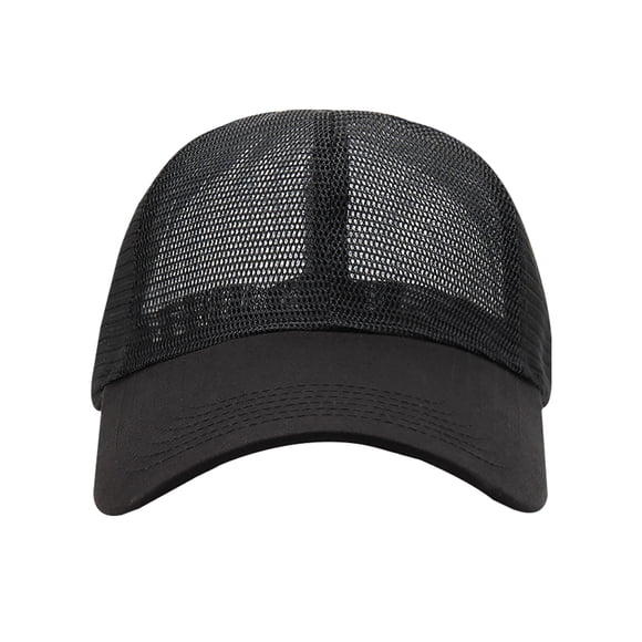 KAKOWELY Gorra deportiva transpirable de verano, gorra de béisbol de malla, gorra de entrenamiento unisex (negra)