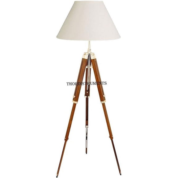 Thor Classical Designer Marine Tripod Floor Lamp Retro Vintage Wooden Tripod Lamp Rustic Vintage Home Decor Gifts