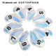 thumbnail image 5 of Cubiertas universales de la cabeza de golf Colorida Superficie del espejo 4 8 S Cuña protectores portátiles Equipo de entrenamiento Accesorios Blanco 10 piezas Kearding  OD019601-02, 5 of 7