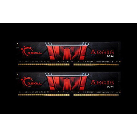 kit barrettes mmoire 32go (2x16go) dimm ddr4 g.skill aegis pc4-21300 (2666 mhz) (noir)