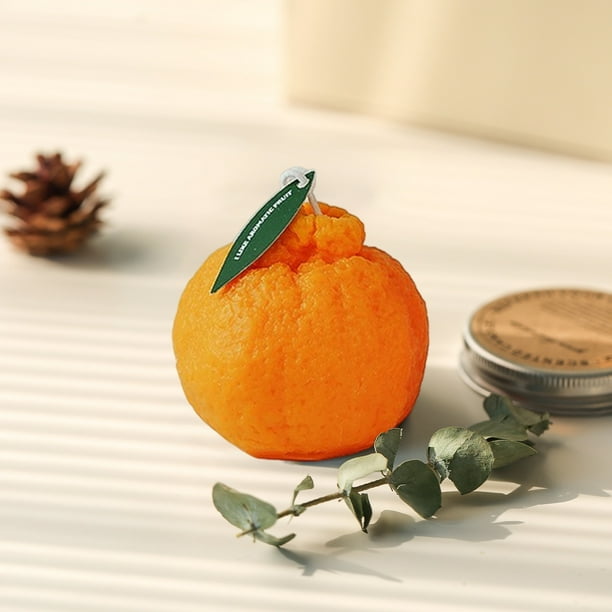 Vela de Aromaterapia con Aroma a Naranja Artificial | Cera de Soja Artesanal para Decoración Ambiental | Larga Duración | Regalo Relajante para Casa, Oficina, Spa o Cumpleaños