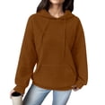 thumbnail image 2 of WEAIXIMIUNG Sweatshirts pour Femmes Sans Capuche Chats Pull Ample à Manches Longues Patchwork, 2 of 6