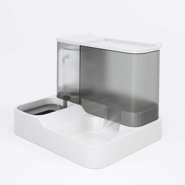 Comedero para mascotas: cuenco de comida para perros y gatos con gravedad autodispensable, 1 dispensador de comida y agua por gravedad, comedero de viaje de gran capacidad para mascotas para