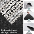 thumbnail image 3 of White Geometric Zigzag Circle Pattern Kitchen Rugs Sets Of 3,Kitchen Runner Rugs Non Skid Washable,Decorative Kitchen Floor Mats for Kitchen,Sink,Laundry,17"x30"+ 17"x47" + 17"x59", 3 of 6