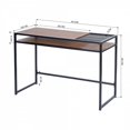 thumbnail image 3 of Topcobe Bureau d'Ordinateur Table de Travail de Table d'Ordinateur Portable à 2 Niveaux, Bureau d'Ordinateur Portable Moderne pour Bureau à Domicile, Noyer, 3 of 8