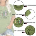 thumbnail image 4 of XCHQRTI Christian Shirts for Women Plus Size Tshirts Cross Faith Shirt Short Sleeve Oversized Graphic Tee, 4 of 11