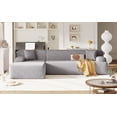 thumbnail image 3 of Miekor Furniture Modern Large L-Shape Modular Sectional Sofa for Living Room, Bedroom, Salon, 2 Piece Free Combination, Simplified Style 56AAE, 3 of 9