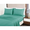 thumbnail image 4 of Chezmoi Collection Liam 7-Piece Turquoise Bed in a Bag King Comforter Set with Sheets Medallion Embossed Bedding Set, 4 of 9