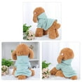 thumbnail image 2 of Dog Sweatshirt Hooded Pet Spring/Fall/Winter Clothes Warm Coat for Small and Medium Dogs Pale Green S, 2 of 7