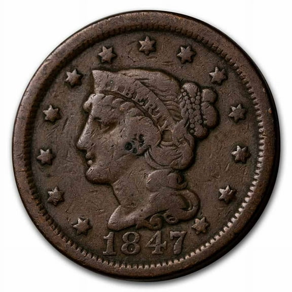 1847 Large Cent VG