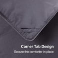 thumbnail image 4 of Sheetsnthings Down Alternative Comforter (Twin-Twin XL, 68x90) 40-Ounces of Fill, Solid Baffle Box Pattern, Soft and Fluffy Hotel Style Duvet Insert with Corner Ties, Grey, 4 of 4
