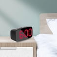 thumbnail image 3 of deevoka Digital LED Alarm Clock Mirror Surface Adjustable Brightness Battery/ Red Light, 3 of 8