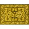 thumbnail image 1 of Ahgly Company Machine Washable Indoor Rectangle Oriental Yellow Industrial Area Rugs, 6' x 9', 1 of 4