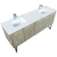thumbnail image 5 of Lexora Home Lancy 72" Double Quartz Top Bathroom Vanity with Chrome Faucet, 5 of 14
