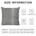 thumbnail image 6 of Acheng  Set of 2 Throw Pillow Cover Colorful Garden Black and White Stripes Modern Decorative Pillow Case Home Decor Square  Pillowcase White, 6 of 6