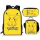 thumbnail image 3 of MINISO Pokemon Pikachu Anime 3Pcs/Set Backpack Student School Shoulder Bag Kids Cute Travel Backpack Children Birthday Gift, 3 of 4