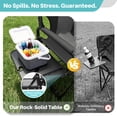 thumbnail image 4 of JKLESA Heavy-Duty Camping Director’s Chair with Side Table, 400lb Capacity, 600D Oxford, Quick Setup, Smart Storage & Ergonomic Comfort, Durable Steel Frame for Camping, BBQs & Sports Events Red, 4 of 7