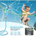 thumbnail image 5 of 2 juegos de rociadores de trampolín para niños, patio trasero, parque acuático, red amigable, juguetes de juego al aire libre, juguetes de verano ajustables, accesorios incluidos, herramient, 5 of 5