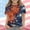 Orange, variant on Amidoa Girls Short Sleeve Crewneck Graphic Summer Independence Day T Shirts Casual Kids Tops Blue Size 9