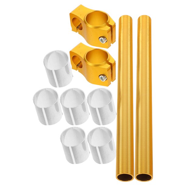 FOMIYES 1Par Manillar De Aleación De Aluminio Dorado Para Motocicleta Con Ajustable Y Resistente