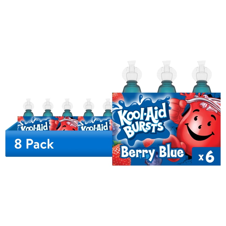 Kool-Aid Bursts Berry Blue Soft Drink, 6.75 oz, 8 Pack photo 1