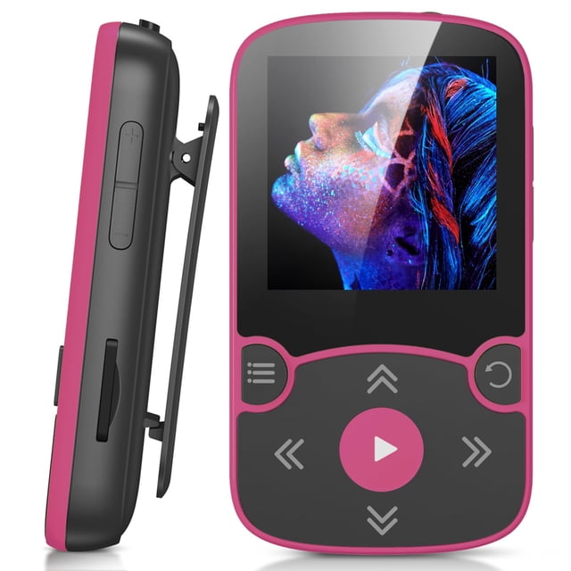 Reproductor MP3 AGPTEK 64GB con clip, Bluetooth 5.3, radio FM