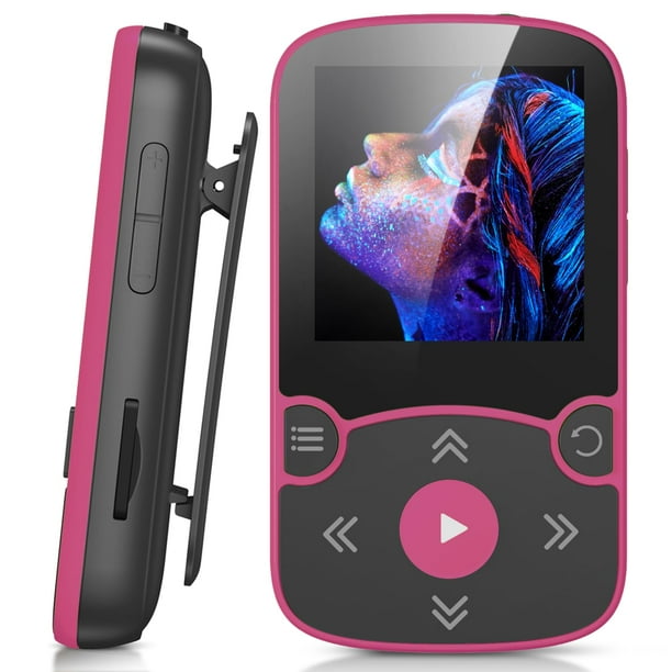 Reproductor MP3 AGPTEK 64GB con clip, Bluetooth 5.3, radio FM