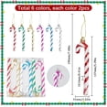 thumbnail image 2 of 12Pcs Candy Cane Plastic Candy Cane Ornaments Winter Mini Candy Canes Colorful Candy Ornaments Christmas Tree Hanging Decorations for Xmas Decor New Year Home Holiday Party Supplies colorful, 2 of 4