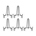 thumbnail image 1 of 10 soportes de placa para exhibición, soporte de placa de 6 pulgadas, soporte de marco de fotos de metal, soporte de marco St negro, negro, 1 of 5