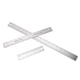 thumbnail image 1 of Reglas Traseras De Corcho, Reglas De Metal Con Respaldo De Corcho Con Orificio Para Colgar, 3 Piezas, Suavemente Antideslizantes Para Escuelas Para Oficinas, 1 of 7