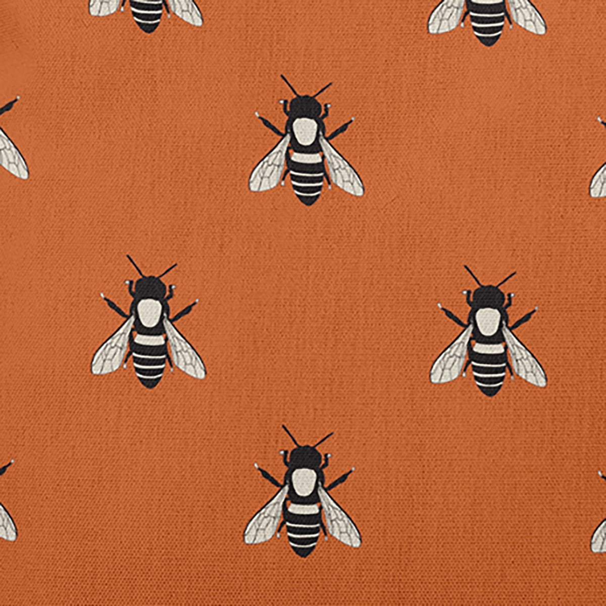 16" x 16" Simply Daisy Bee Buzz Polyester Accent Pillow, Dusty Orange Qty 1
