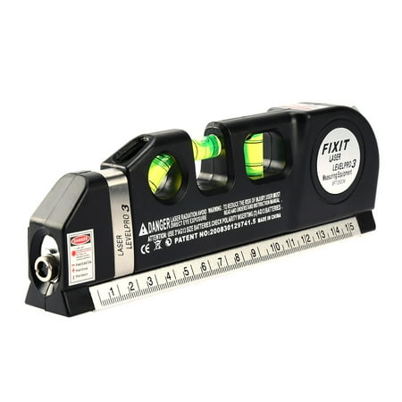 Multipurpose Laser Level Vertical Aligner 8ft Measuring Tape Horizonal Ruler,