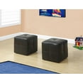 thumbnail image 2 of Monarch Specialties Leather-Look Ottoman Set, 2 of 2