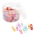 thumbnail image 3 of Assorted Colors Craft Clip, 50Pcs Stainless Steel Fabric Clips Binding Clips Crochet Knitting  Clips Accessories, 3 of 8