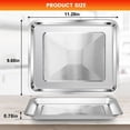 thumbnail image 4 of Air Fryer Toaster Oven Accessories for Cuisinart TOA-28 AFR-25 Toaster Air Fryer Convection Oven, Steel Pan Toaster Oven Tray Replacement Air Fryer Tray Replacement, 4 of 7