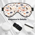 thumbnail image 4 of Goofa South American Animals Printed Sleep Eye Mask for Men Women, Zero Eye Pressure Sleeping Mask, Light Blocking Night Blindfold, Soft Eye Shade Cover, 4 of 7