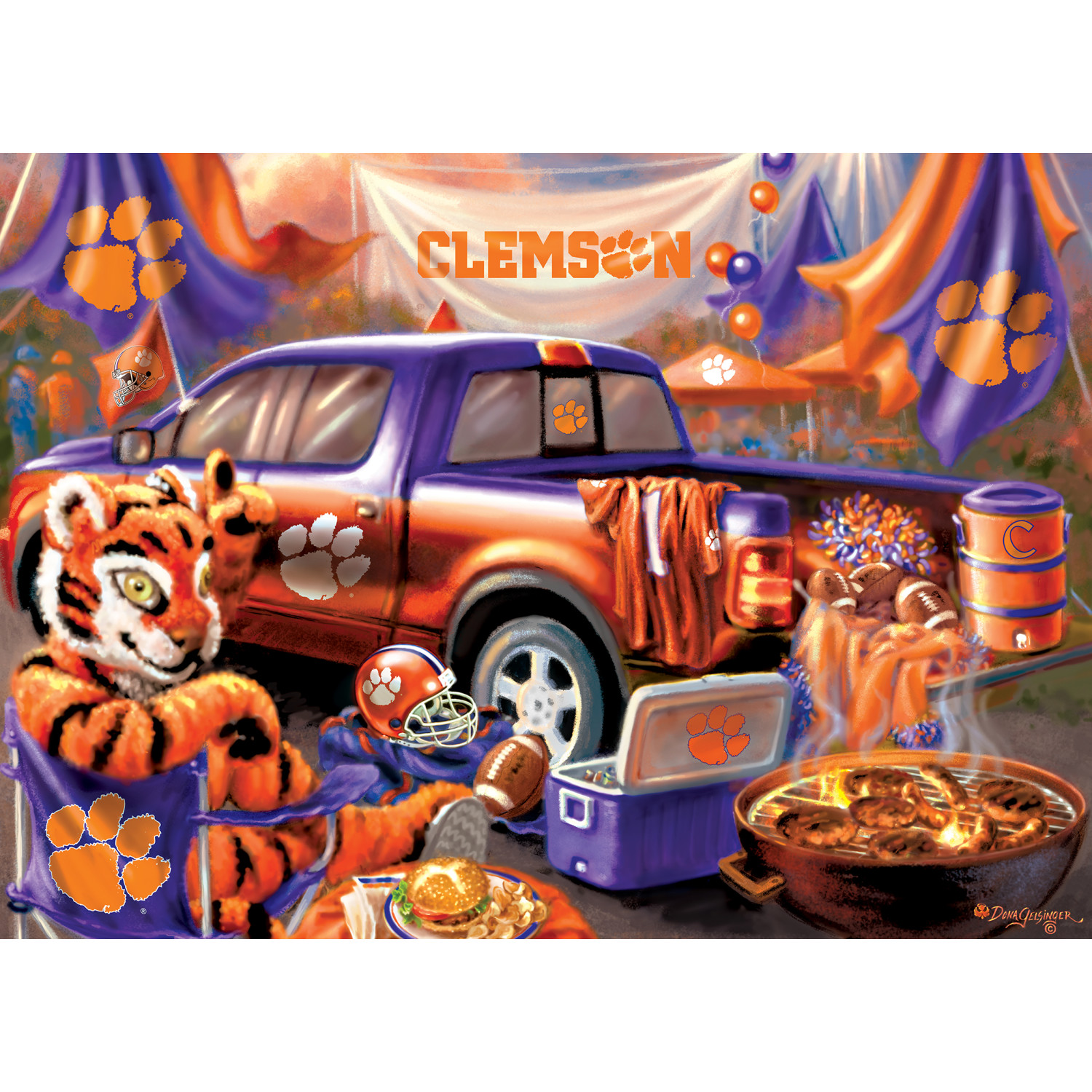 MasterPieces 1000 Piece Jigsaw Puzzle - NCAA Clemson Tigers Gameday - image 3 of 5