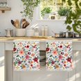 thumbnail image 4 of Watercolor Flowers Kitchen Towels Set of 3, Farmhouse Spring Floral Botanical Absorbent Dish Towels for Kitchen, Microfiber Hand Towel, Quick Drying Tea Towel for Cleaning Decorative Dishcloths, 4 of 7