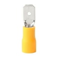 thumbnail image 4 of 100x 6.3mm Yellow Insulated male Spade Terminal Electrical Crimp Wire Connectors, 4 of 4