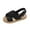Black, variant on 0-2 Years Baby First Walking Shoes Kids baby Sandals Toddler Kid Baby Summer Breathable Soft Bottom Casual Non-slip Sandals Brown 12-15 Months