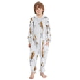 thumbnail image 2 of Soft Big Kids Onesie Pajamas Cozy Loose-Fit Jumpsuits for kids with Pockets for Christmas Lounge & Play Dogs in Various Poses, 2 of 8
