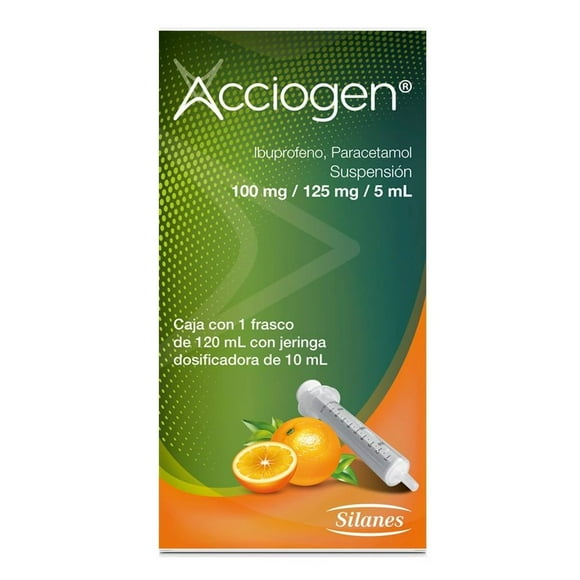 Acciogen suspensión 100 mg / 125 mg / 5 ml
