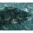 thumbnail image 4 of oneOone Viscose Chiffon Dark Teal Blue Fabric Leaves & Floral Artistic Dress Material Fabric Print Fabric By The Yard 42 Inch Wide, 4 of 4