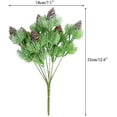 thumbnail image 7 of Visland 2PCS Artificial Pine Branches with Artificial Pine Cones Plastic Shrubs Faux Greenery Bushes Bundles Table Centerpieces Arrangements Home Kitchen Office Indoor Outdoor Decorations, 7 of 7