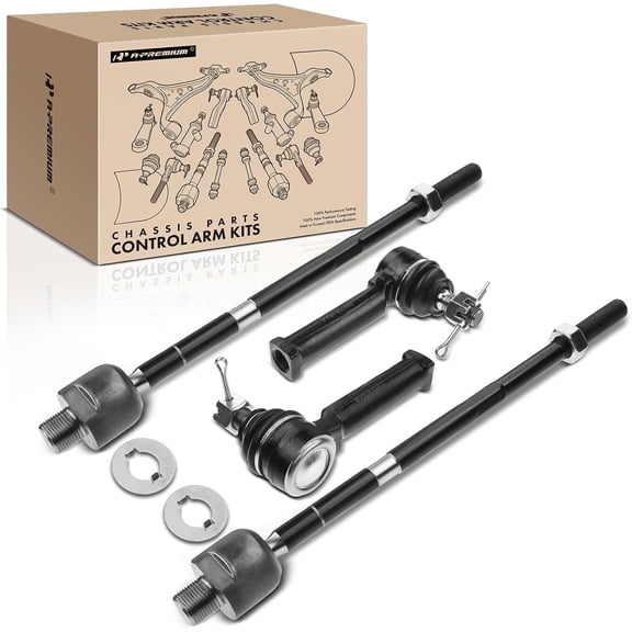 A-Premium 4Pcs Inner and Outer Steering Tie Rod Ends Kit Compatible with Honda CR-V CRV 2007 2008 2009 2010 2011 L4 2.4L