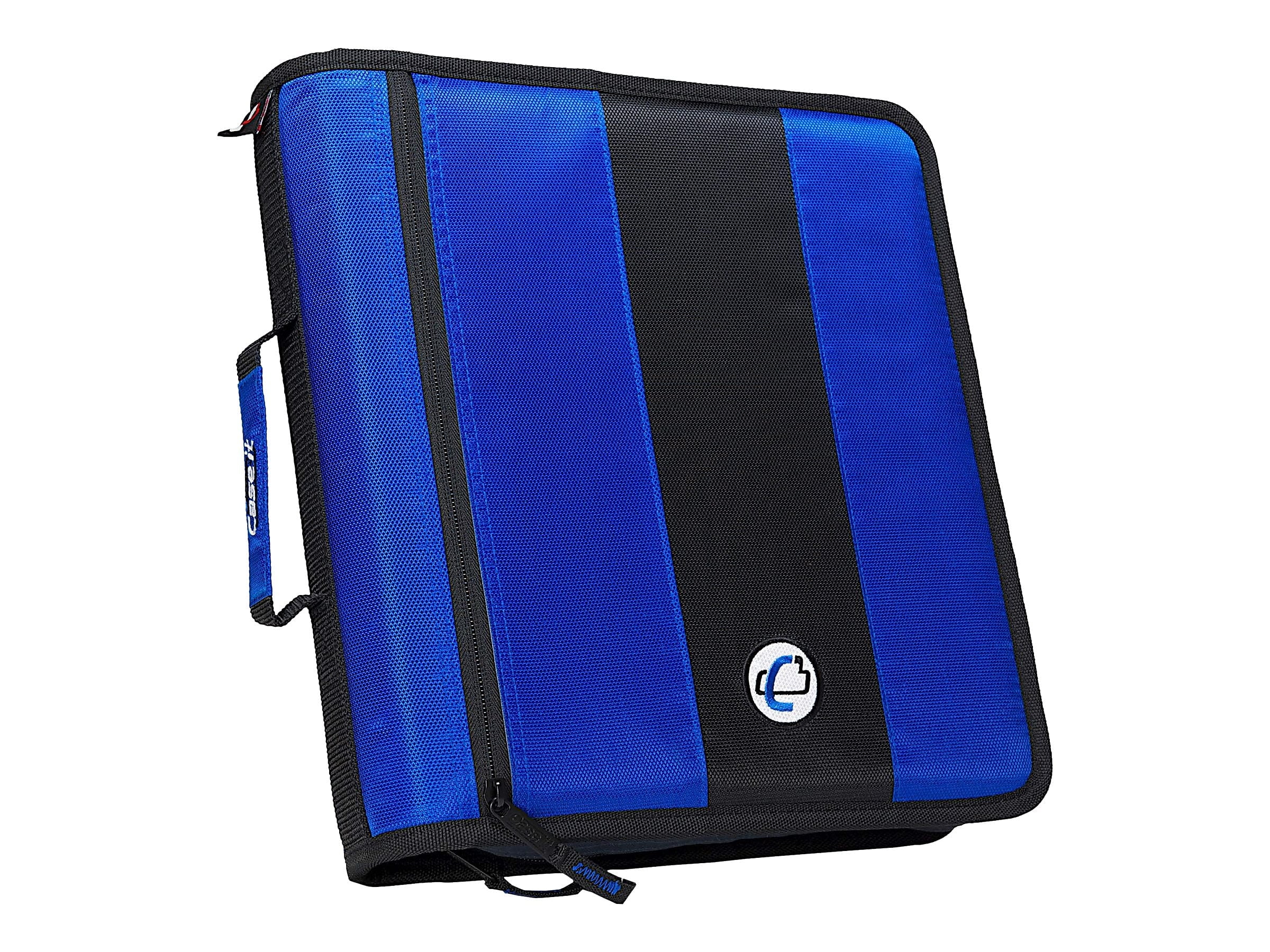 Case It Caseit Classic 2 3Ring Zipper Binder, Blue D251