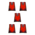 thumbnail image 1 of maskred Robe de Vacances de Plage de Mode pour Femmes Boho Ethnique Élégante Robe en Vrac Orange 5Set, 1 of 6