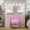 Pink-11 RGB Drawers, variant on Pink Vanity Desk with Illuminated Mirror & Power Outlet, 11 Drawers Vanity Table with Chair, Makeup Vanity with 12 LED Lights, Tempered Glass Top, Dressing Table for Bedroom,Dressing Room